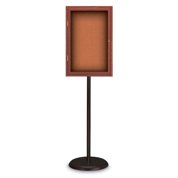Corkboard, Triple Door, Radius Frame, 72x36", Black/Pearl